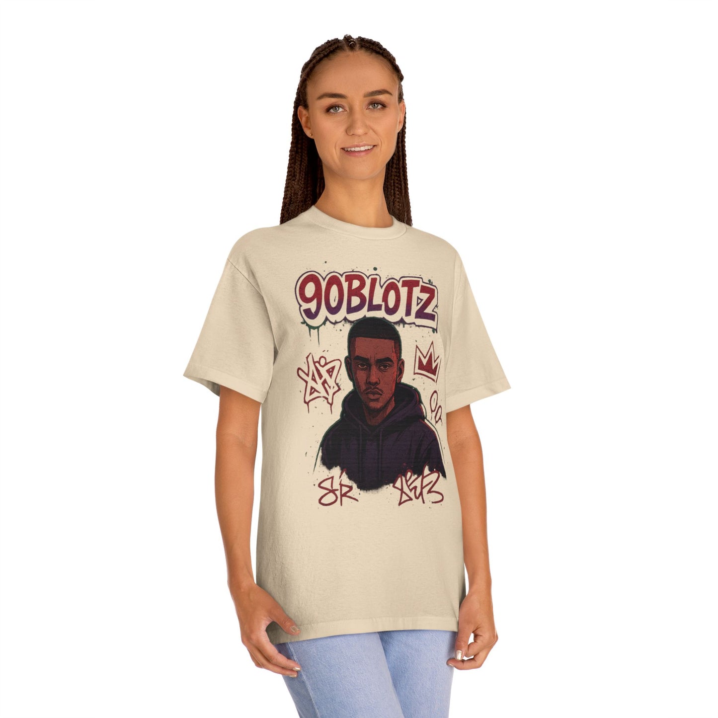 90BLOTZ Urban Art Unisex Classic Tee, Streetwear, Graphic T-Shirt, Casual Style, Gift for Him, Trendy Fashion