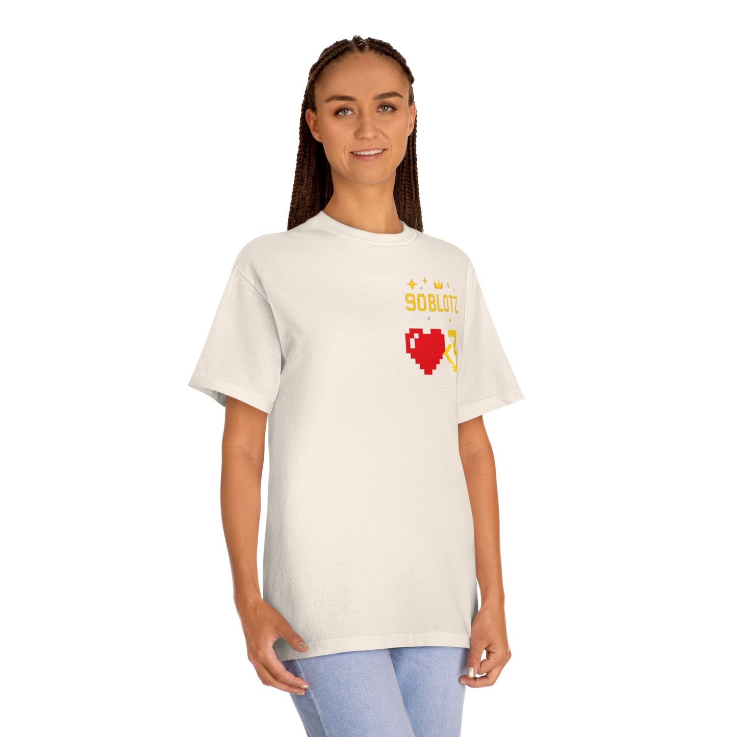 Retro Pixel Heart Unisex Classic Tee | Gamer Gift, Video Game Tee, Cute Graphic Shirt, Quirky Casual Wear, Valentine's Day Shirt