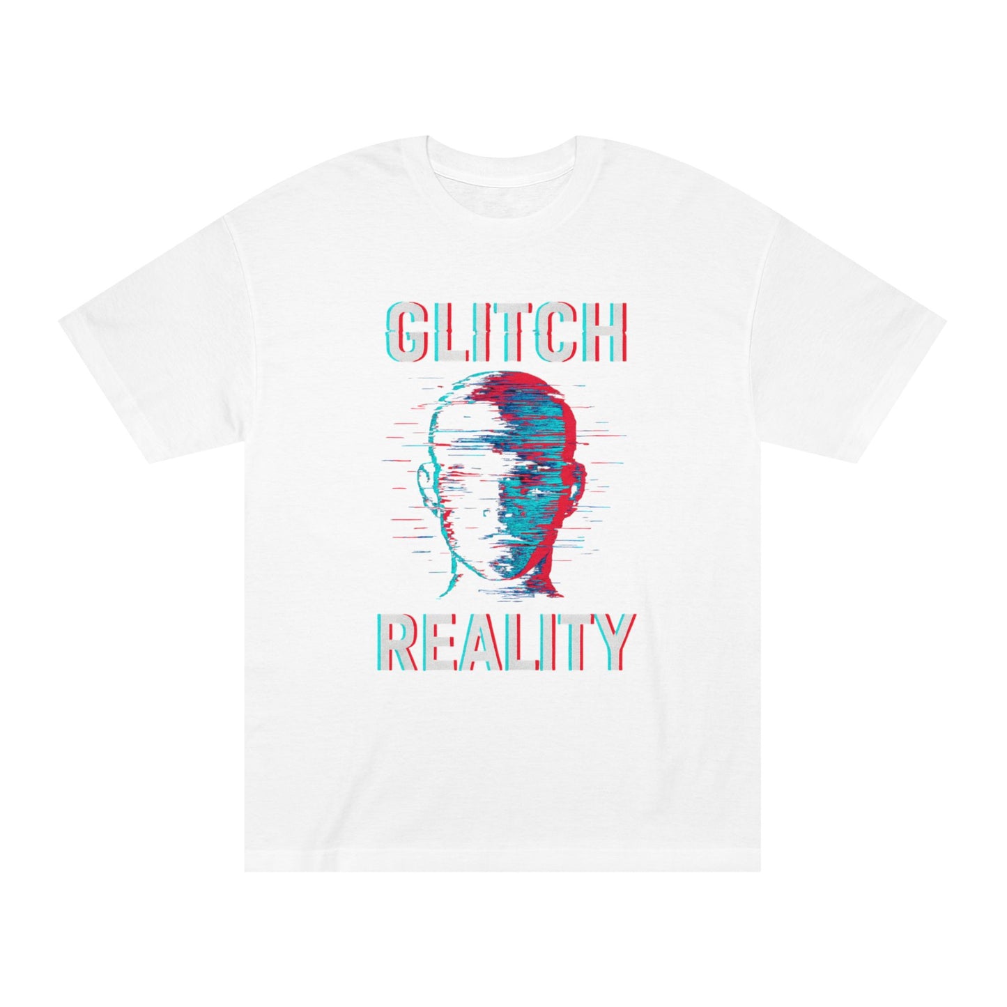 Glitch Reality Unisex Classic Tee, Cool Graphic Shirt, Retro Pixel Art Tee, Trendy Casual Top, Gift for Gamers, Hipster Fashion