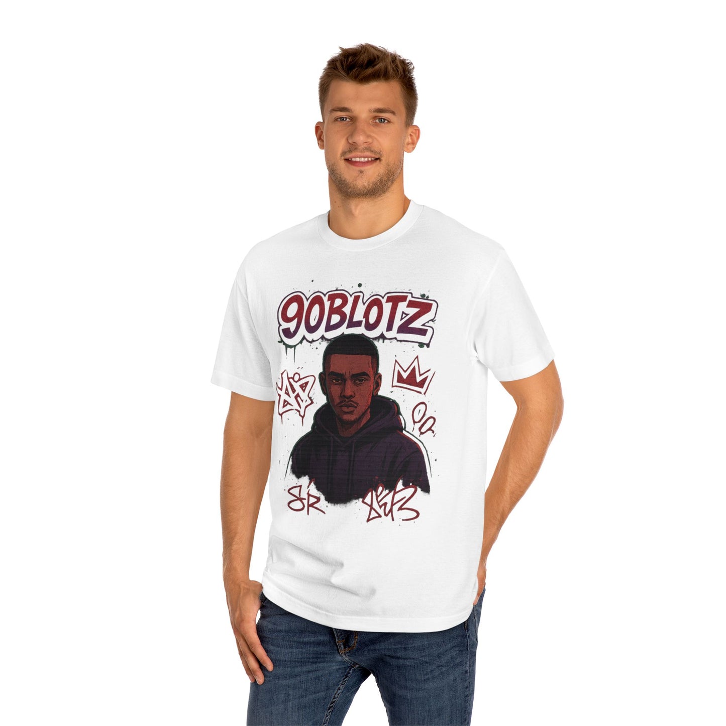 90BLOTZ Urban Art Unisex Classic Tee, Streetwear, Graphic T-Shirt, Casual Style, Gift for Him, Trendy Fashion