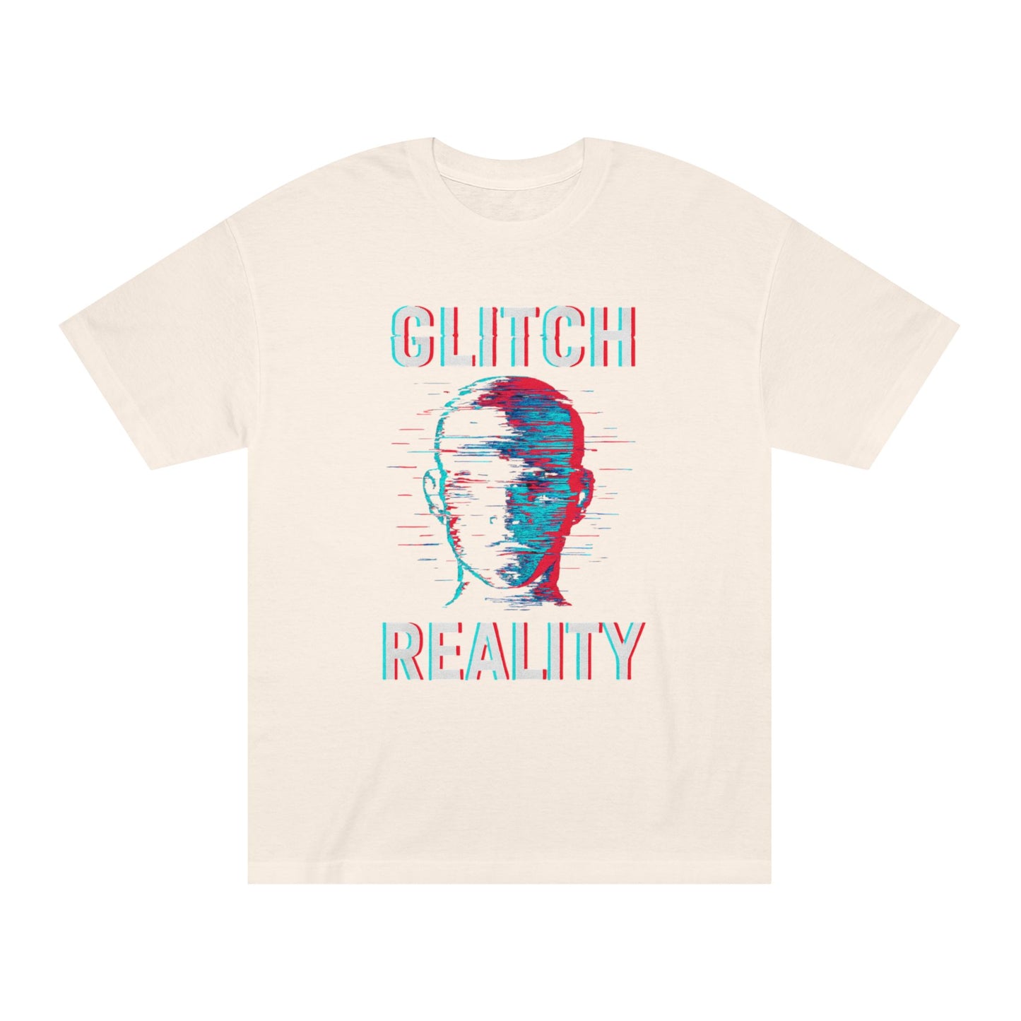 Glitch Reality Unisex Classic Tee, Cool Graphic Shirt, Retro Pixel Art Tee, Trendy Casual Top, Gift for Gamers, Hipster Fashion