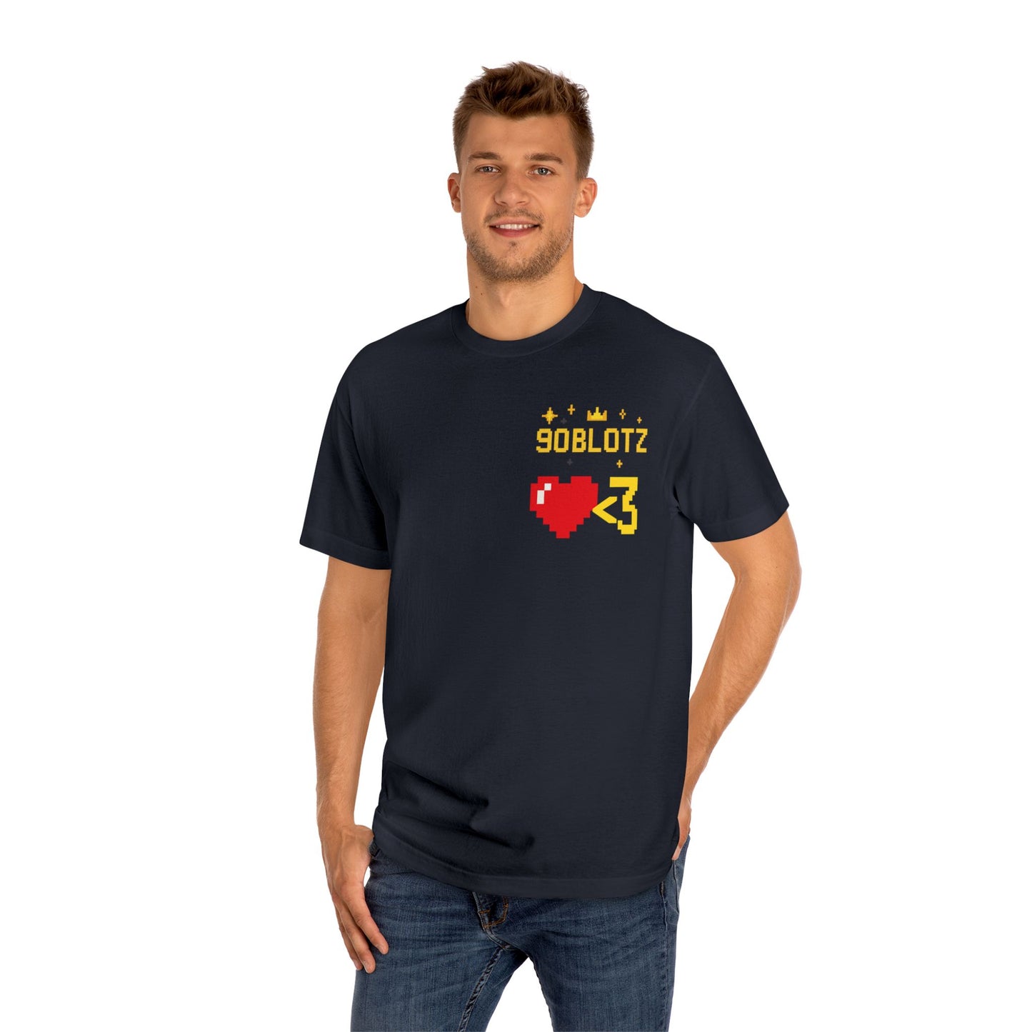 Retro Pixel Heart Unisex Classic Tee | Gamer Gift, Video Game Tee, Cute Graphic Shirt, Quirky Casual Wear, Valentine's Day Shirt