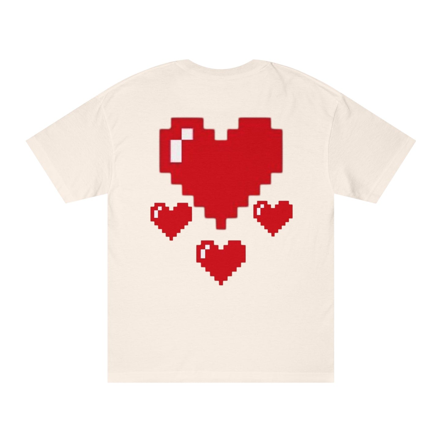 Retro Pixel Heart Unisex Classic Tee | Gamer Gift, Video Game Tee, Cute Graphic Shirt, Quirky Casual Wear, Valentine's Day Shirt