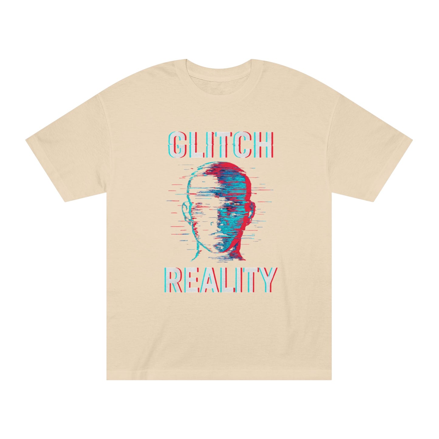 Glitch Reality Unisex Classic Tee, Cool Graphic Shirt, Retro Pixel Art Tee, Trendy Casual Top, Gift for Gamers, Hipster Fashion