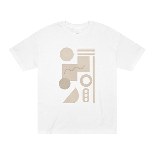 Minimalist Geometric Unisex Classic Tee, Casual Wear, Stylish Gift, Modern Fashion, Everyday Comfort, Trendy Summer Tee