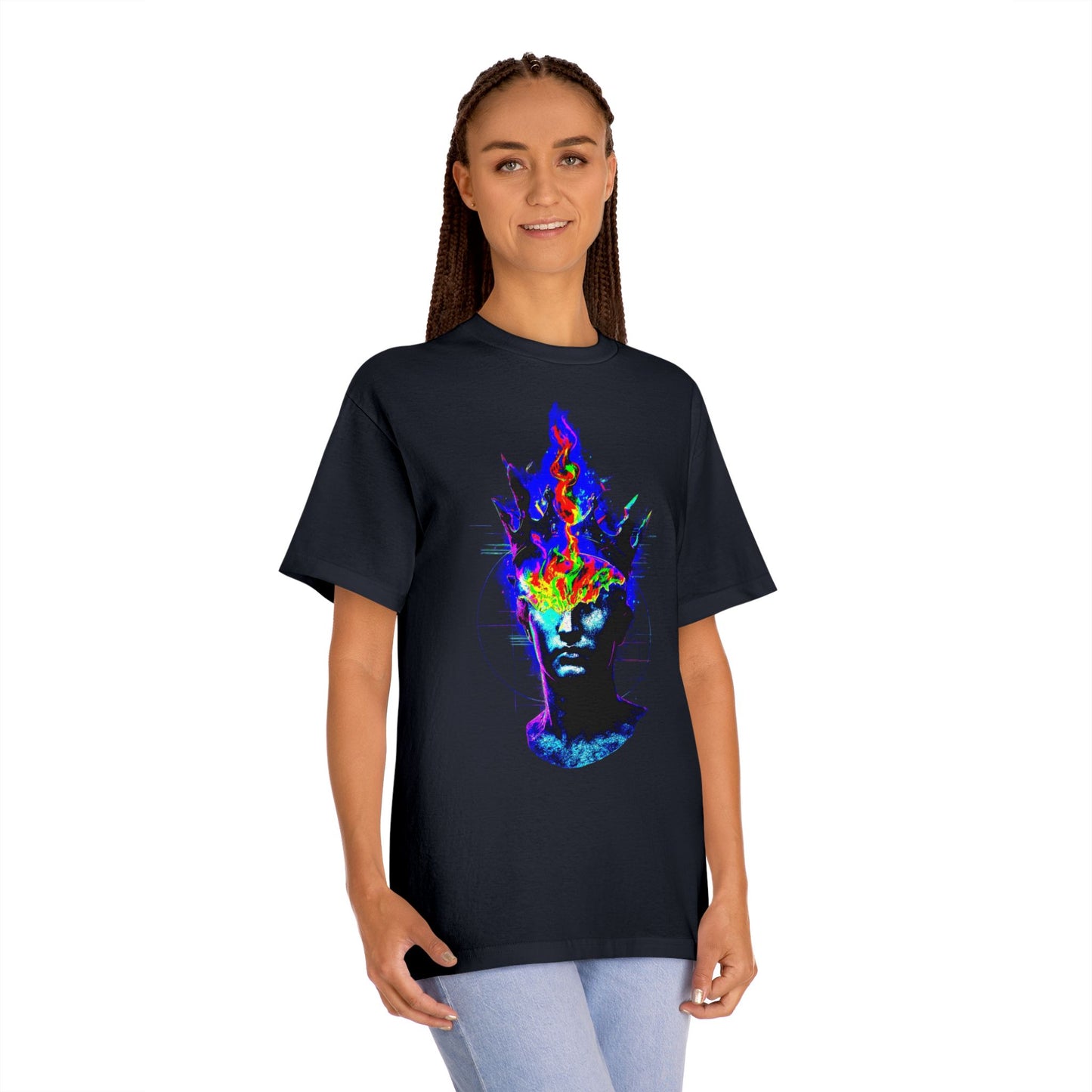Colorful Frida-Inspired Unisex Classic Tee, Art Shirt, Retro Graphic Tee, Gift for Art Lovers, Festival Fashion