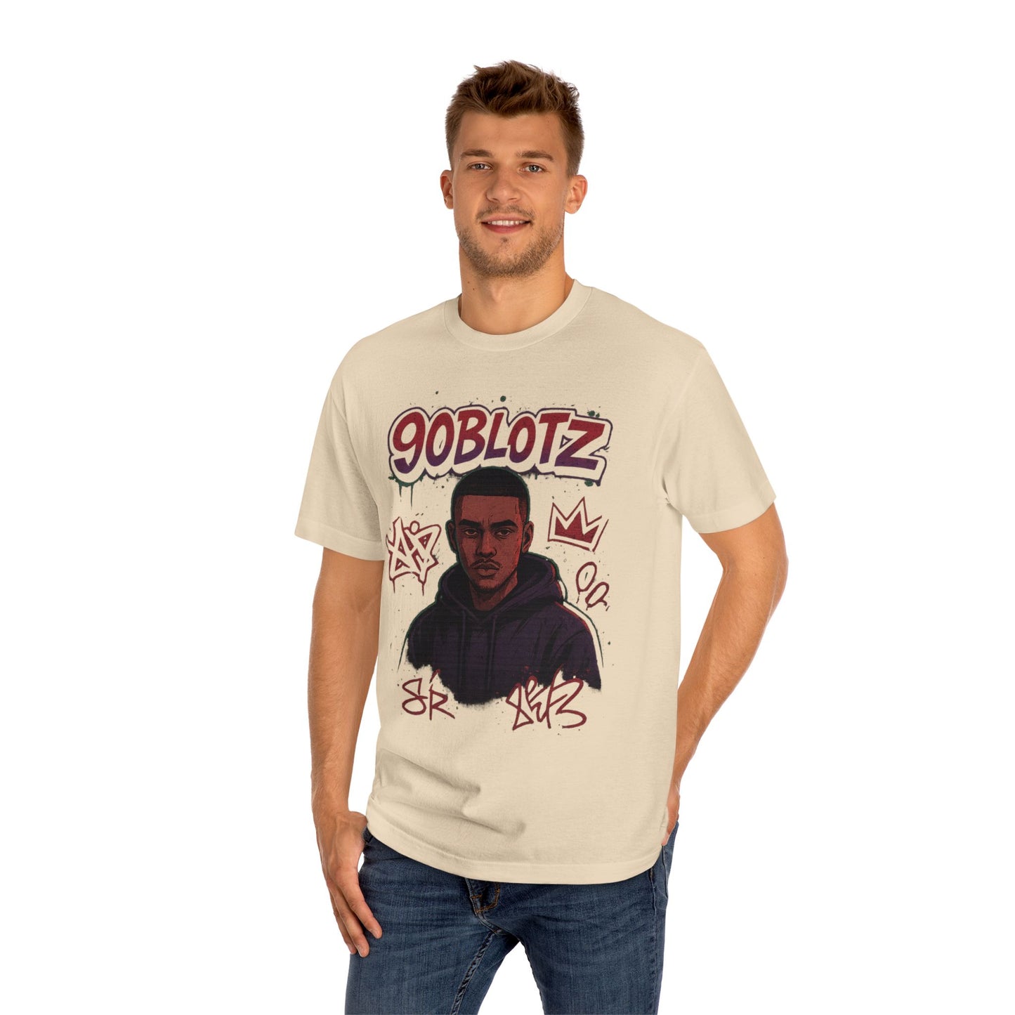 90BLOTZ Urban Art Unisex Classic Tee, Streetwear, Graphic T-Shirt, Casual Style, Gift for Him, Trendy Fashion