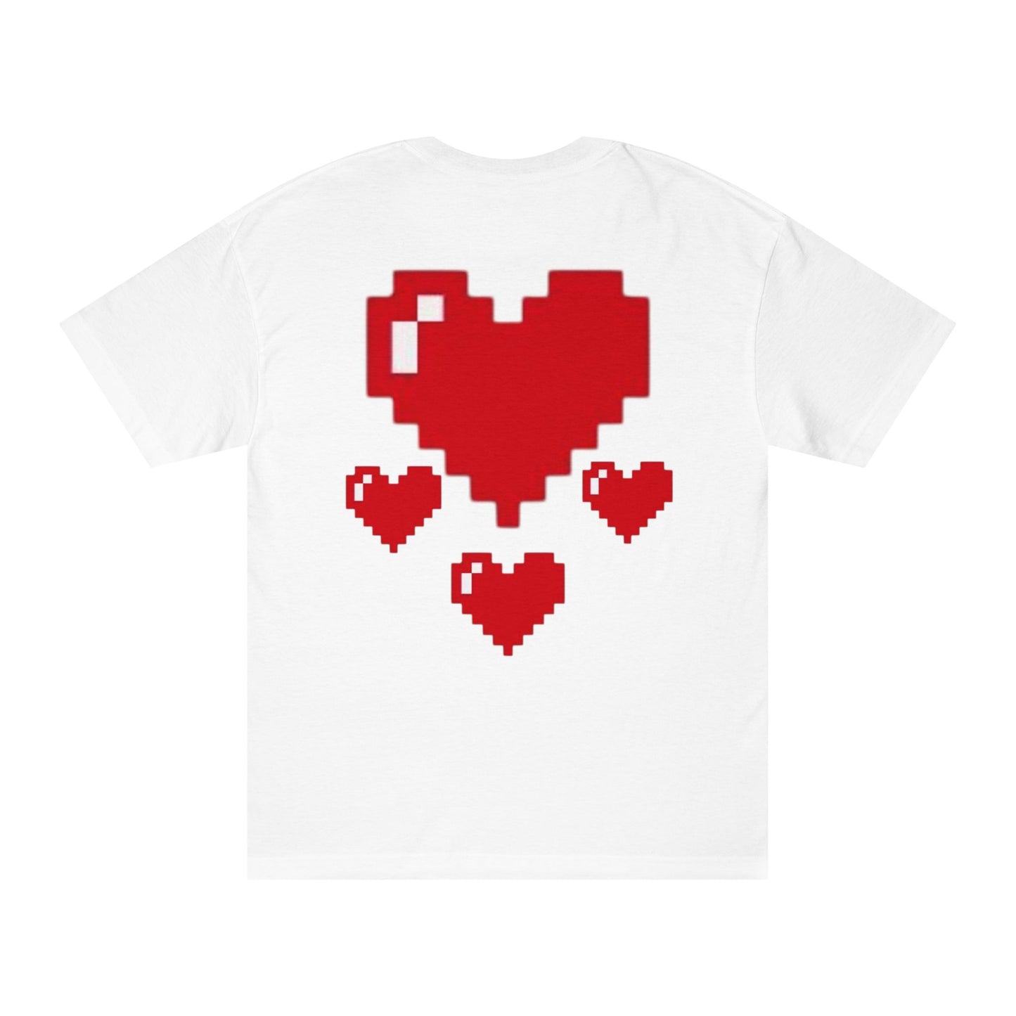 Retro Pixel Heart Unisex Classic Tee | Gamer Gift, Video Game Tee, Cute Graphic Shirt, Quirky Casual Wear, Valentine's Day Shirt