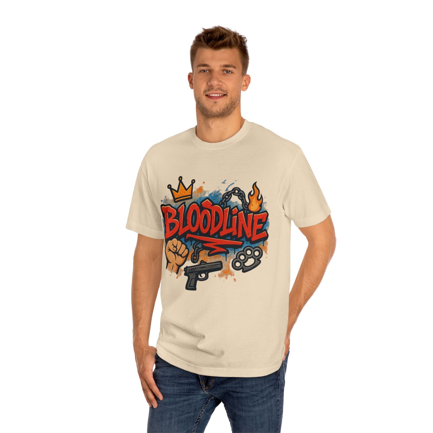 Urban Street Art Unisex Classic Tee with 'Bloodline' Design | Graffiti Style Shirt, Casual Wear, Gift for Teens, Hip Hop Fashion, [...]