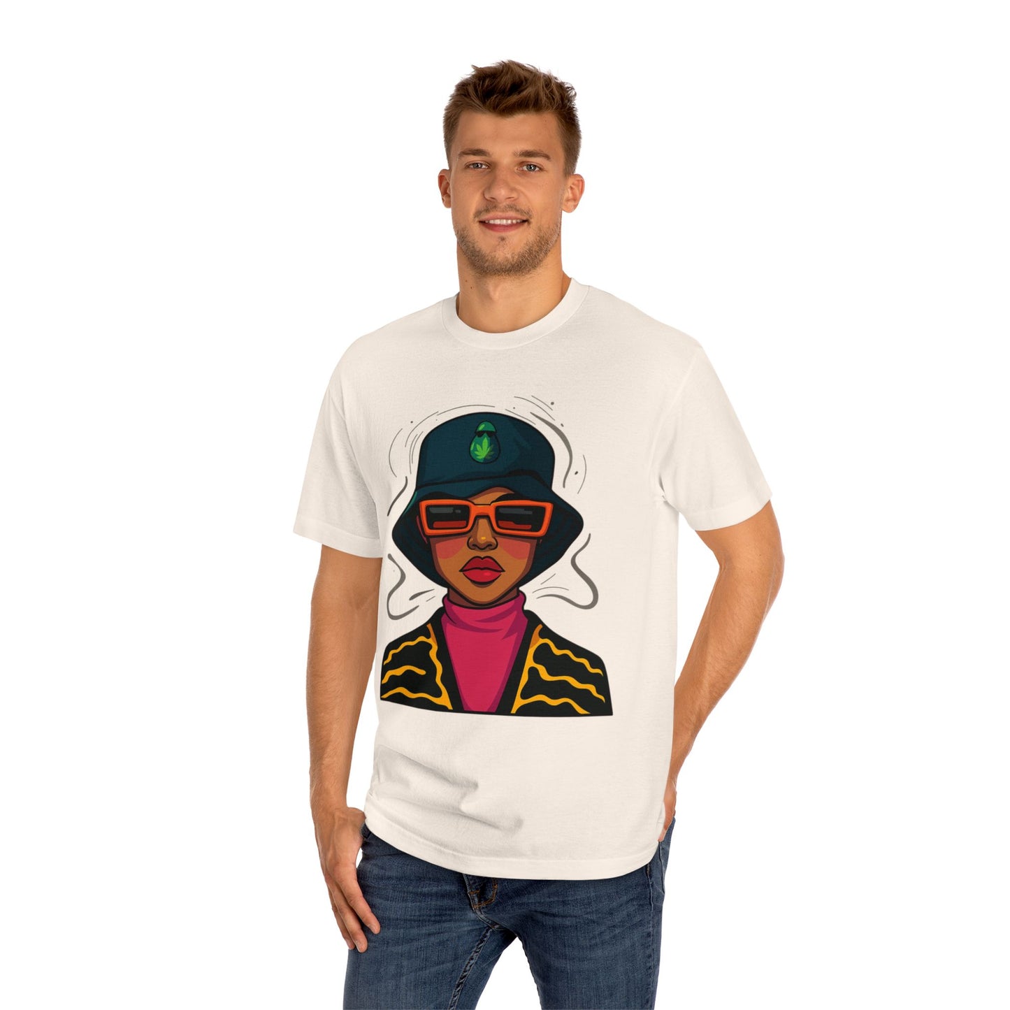 Sassy Illustrated Unisex Classic Tee - Trendy Graphic Shirt, Fashionable Gift, Streetwear, Statement Tee, Vintage Style T-Shirt