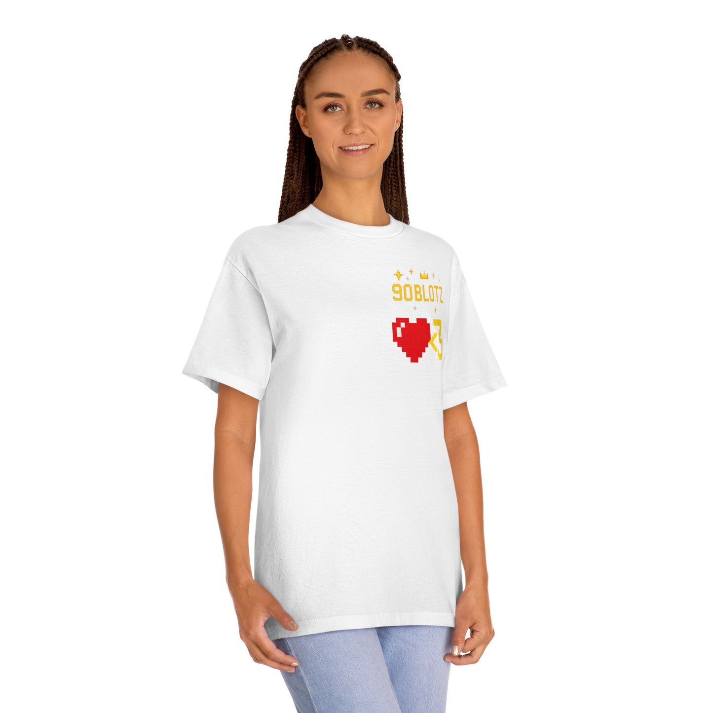 Retro Pixel Heart Unisex Classic Tee | Gamer Gift, Video Game Tee, Cute Graphic Shirt, Quirky Casual Wear, Valentine's Day Shirt