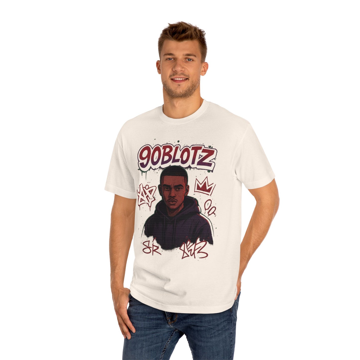 90BLOTZ Urban Art Unisex Classic Tee, Streetwear, Graphic T-Shirt, Casual Style, Gift for Him, Trendy Fashion