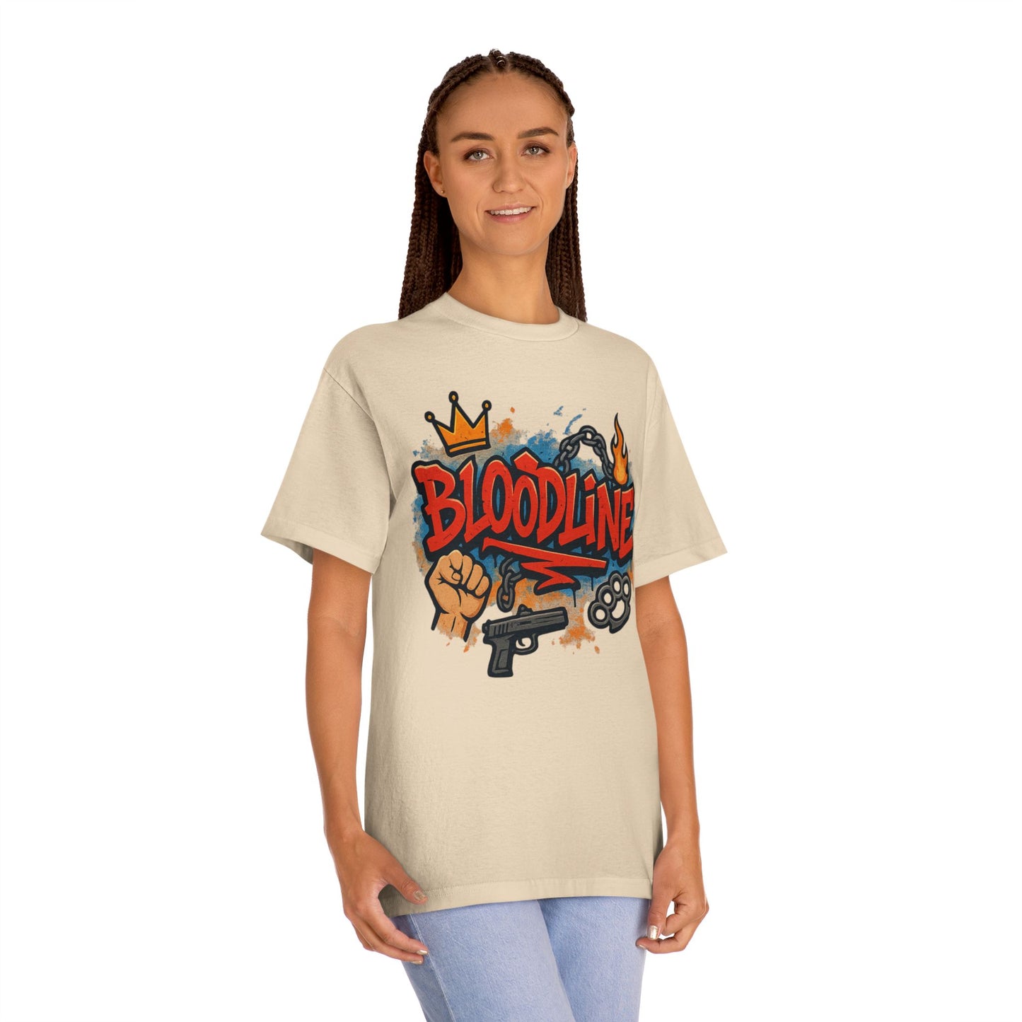 Urban Street Art Unisex Classic Tee with 'Bloodline' Design | Graffiti Style Shirt, Casual Wear, Gift for Teens, Hip Hop Fashion, [...]