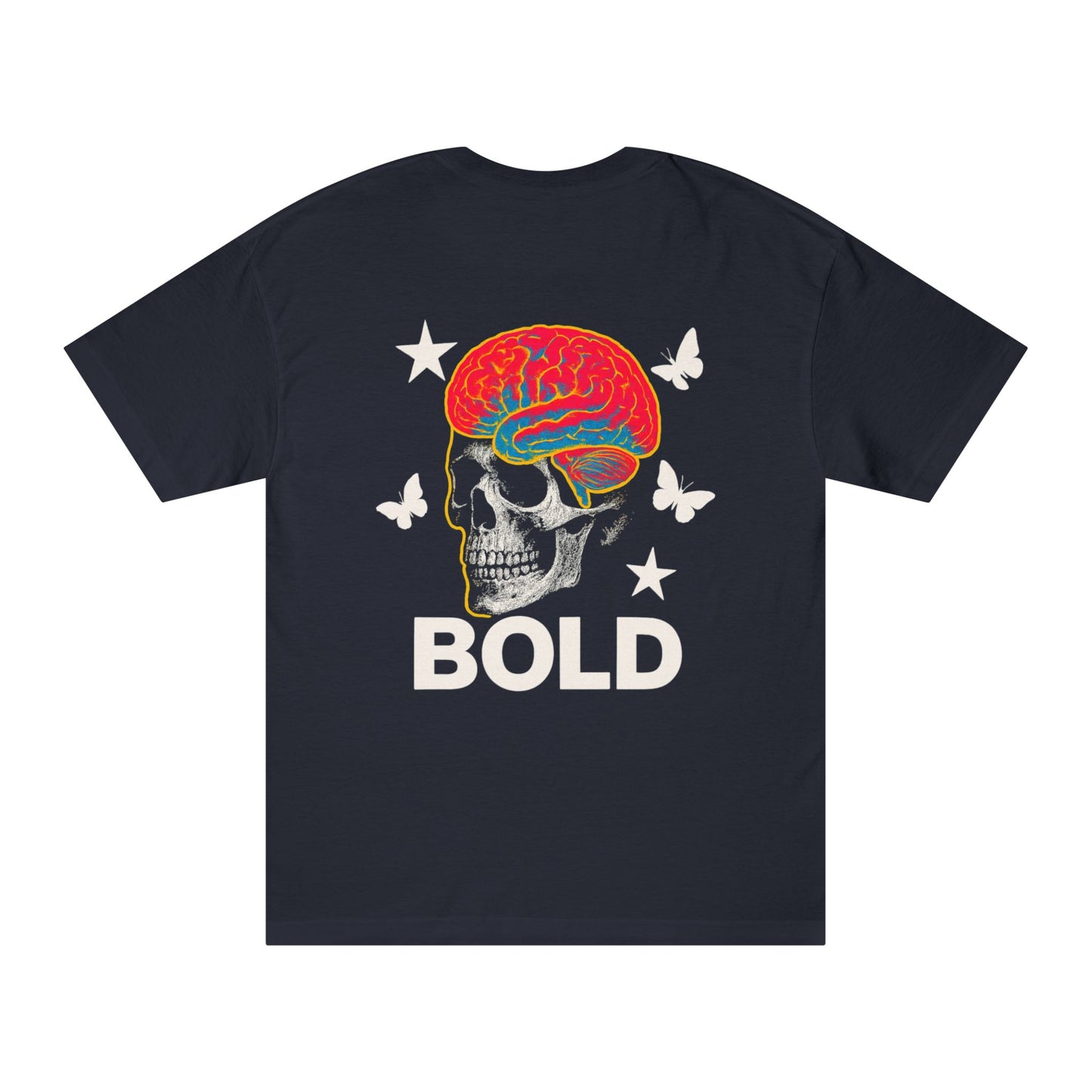 Bold Brain Skull Unisex Classic Tee | Casual Tee, Graphic Shirt, Day-to-Day Wear, Unique Gift, Statement Piece