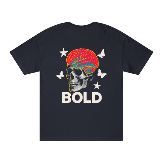 Bold Brain Skull Unisex Classic Tee | Casual Tee, Graphic Shirt, Day-to-Day Wear, Unique Gift, Statement Piece