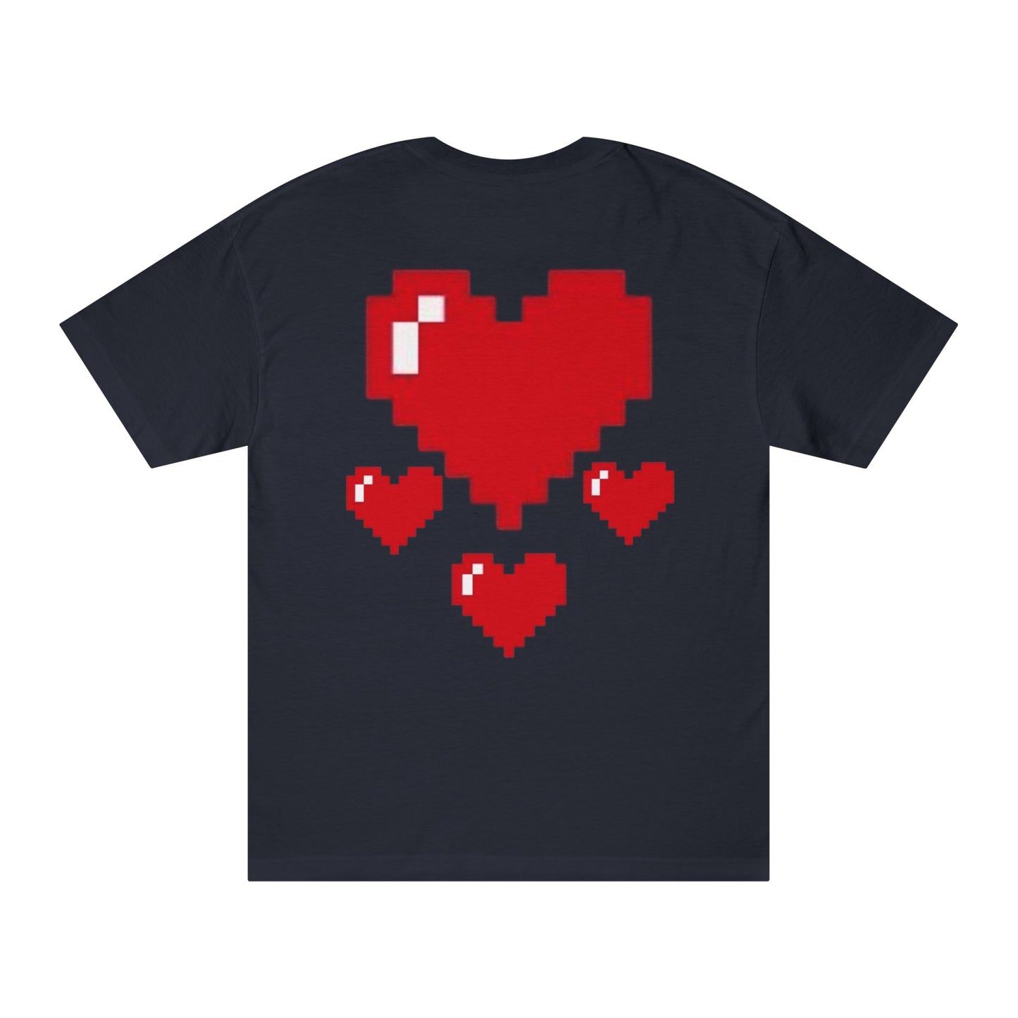 Retro Pixel Heart Unisex Classic Tee | Gamer Gift, Video Game Tee, Cute Graphic Shirt, Quirky Casual Wear, Valentine's Day Shirt