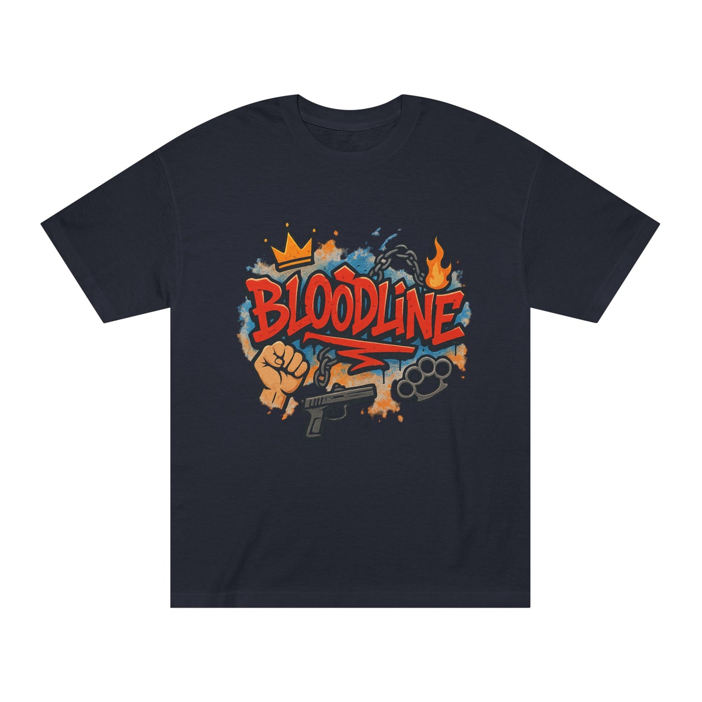 Urban Street Art Unisex Classic Tee with 'Bloodline' Design | Graffiti Style Shirt, Casual Wear, Gift for Teens, Hip Hop Fashion, [...]