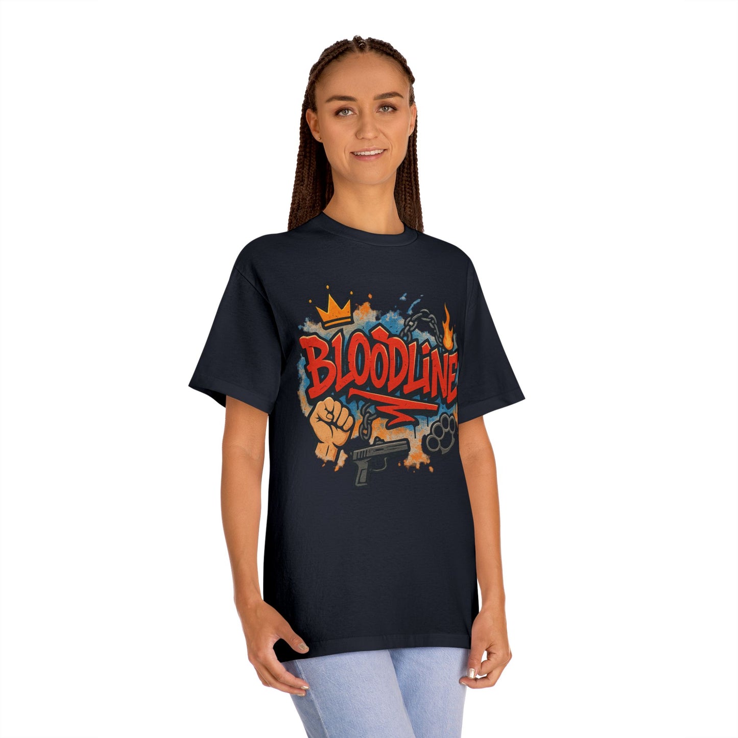 Urban Street Art Unisex Classic Tee with 'Bloodline' Design | Graffiti Style Shirt, Casual Wear, Gift for Teens, Hip Hop Fashion, [...]