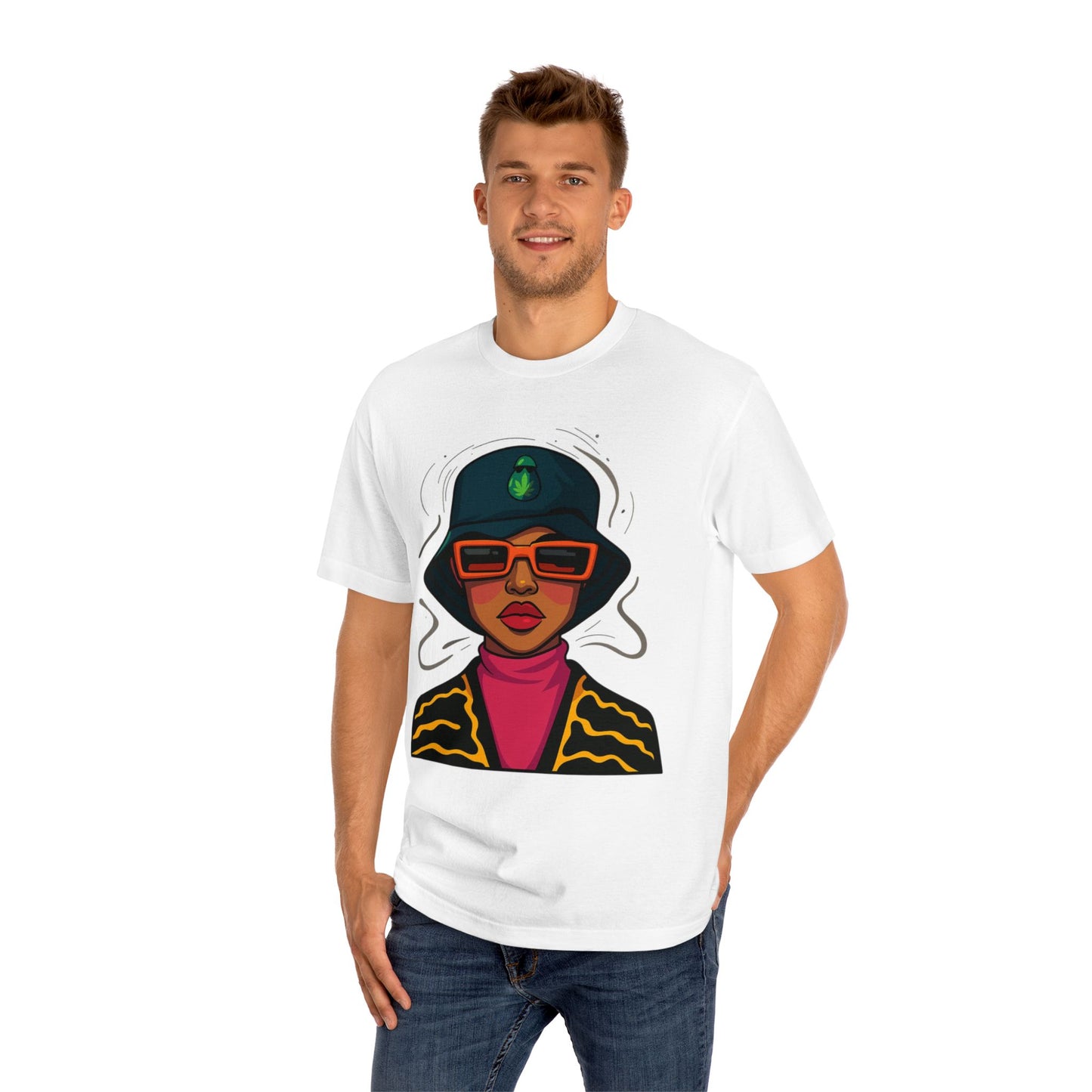 Sassy Illustrated Unisex Classic Tee - Trendy Graphic Shirt, Fashionable Gift, Streetwear, Statement Tee, Vintage Style T-Shirt