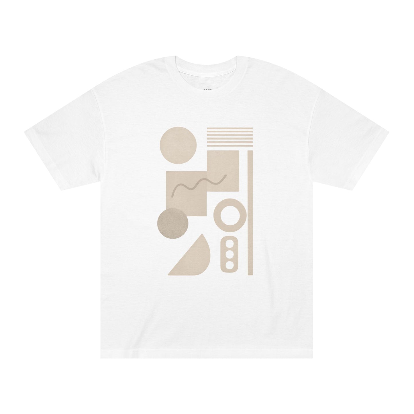 Minimalist Geometric Unisex Classic Tee, Casual Wear, Stylish Gift, Modern Fashion, Everyday Comfort, Trendy Summer Tee