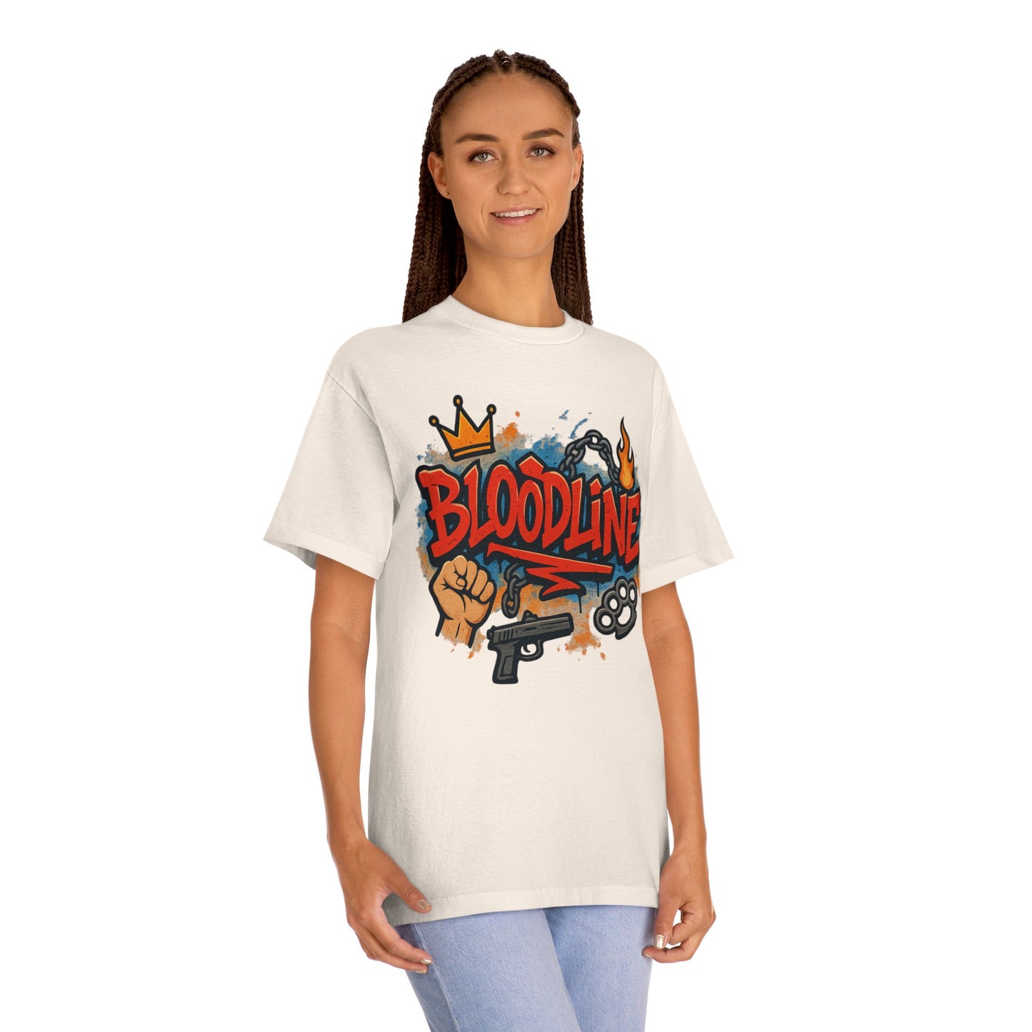 Urban Street Art Unisex Classic Tee with 'Bloodline' Design | Graffiti Style Shirt, Casual Wear, Gift for Teens, Hip Hop Fashion, [...]