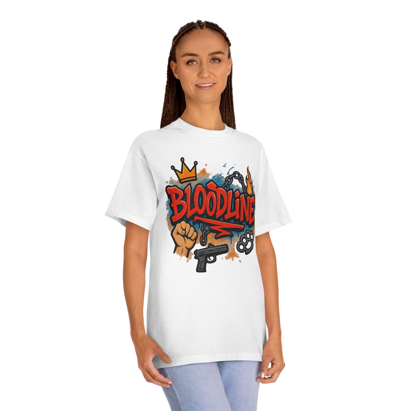 Urban Street Art Unisex Classic Tee with 'Bloodline' Design | Graffiti Style Shirt, Casual Wear, Gift for Teens, Hip Hop Fashion, [...]