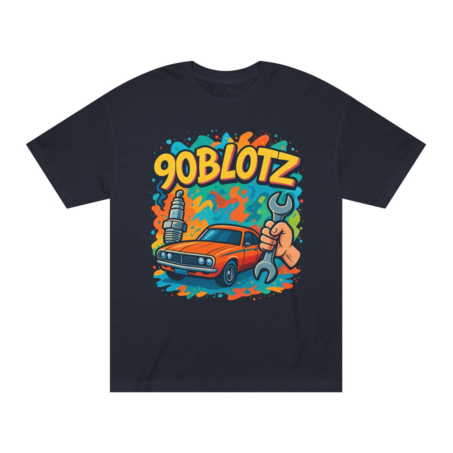 Retro Car Enthusiast Tee - 90BLOTZ Graphic Unisex Classic T-Shirt, Vintage Car Shirt, Gift for Gearheads, Auto Repair Apparel, Cool [...]