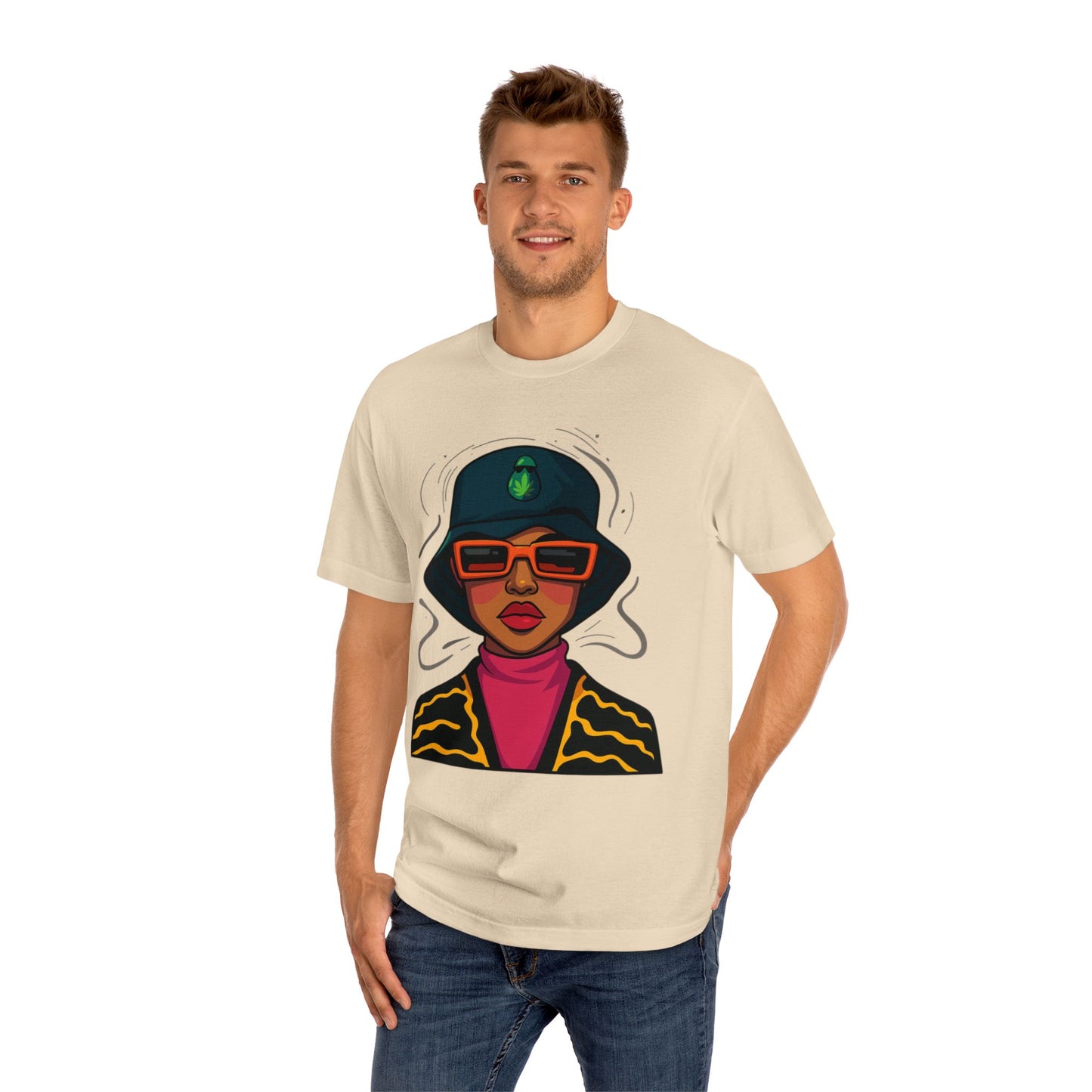 Sassy Illustrated Unisex Classic Tee - Trendy Graphic Shirt, Fashionable Gift, Streetwear, Statement Tee, Vintage Style T-Shirt
