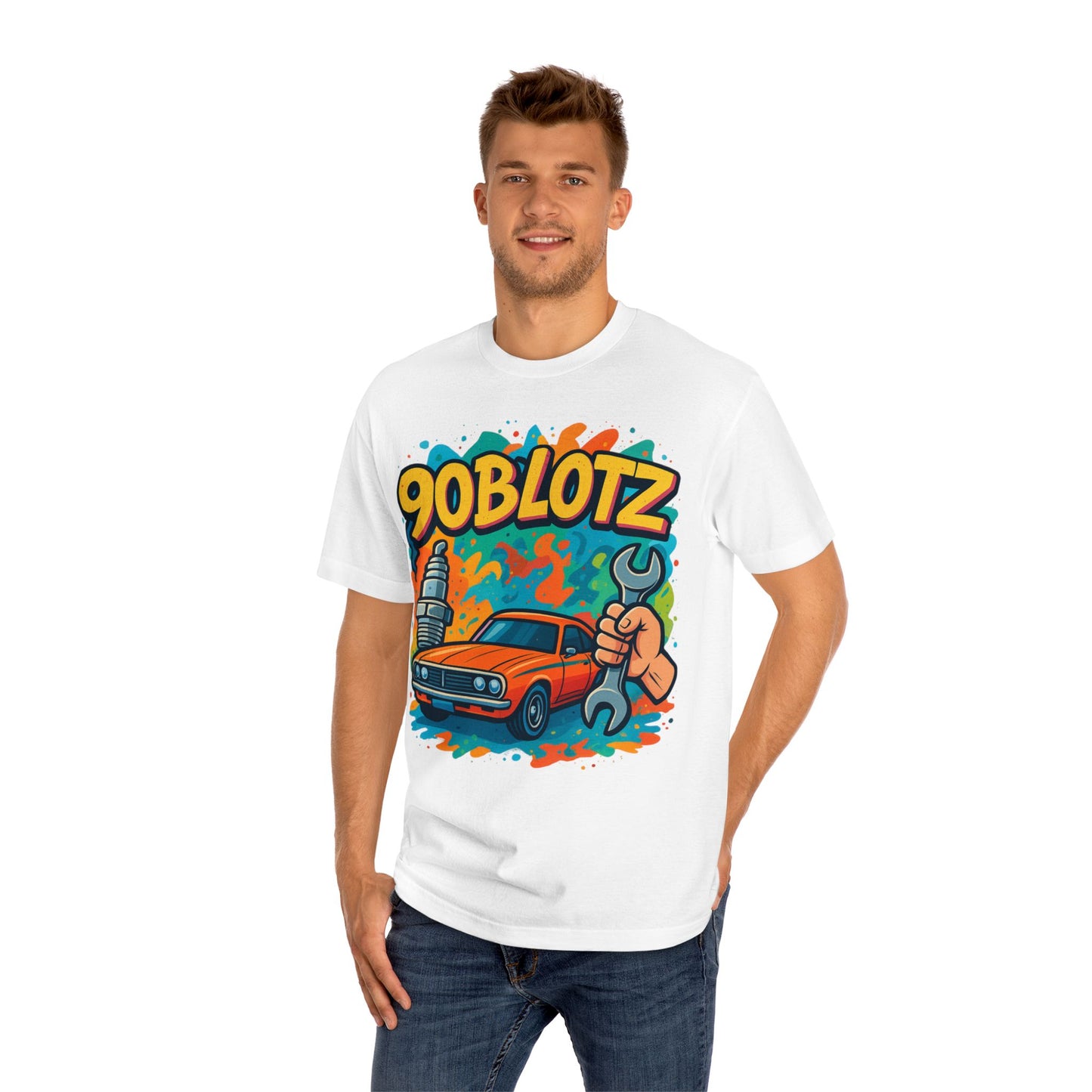 Retro Car Enthusiast Tee - 90BLOTZ Graphic Unisex Classic T-Shirt, Vintage Car Shirt, Gift for Gearheads, Auto Repair Apparel, Cool [...]