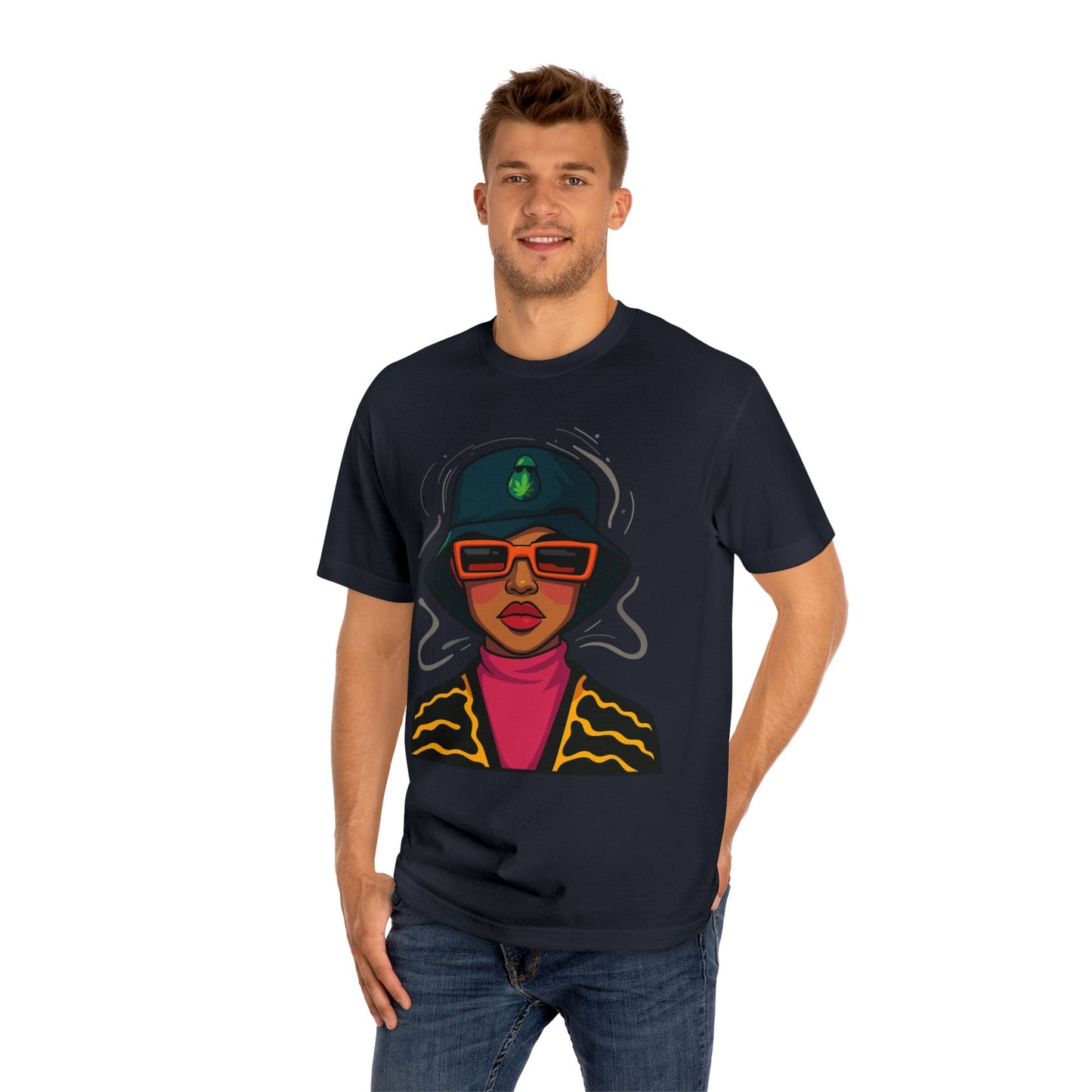 Sassy Illustrated Unisex Classic Tee - Trendy Graphic Shirt, Fashionable Gift, Streetwear, Statement Tee, Vintage Style T-Shirt